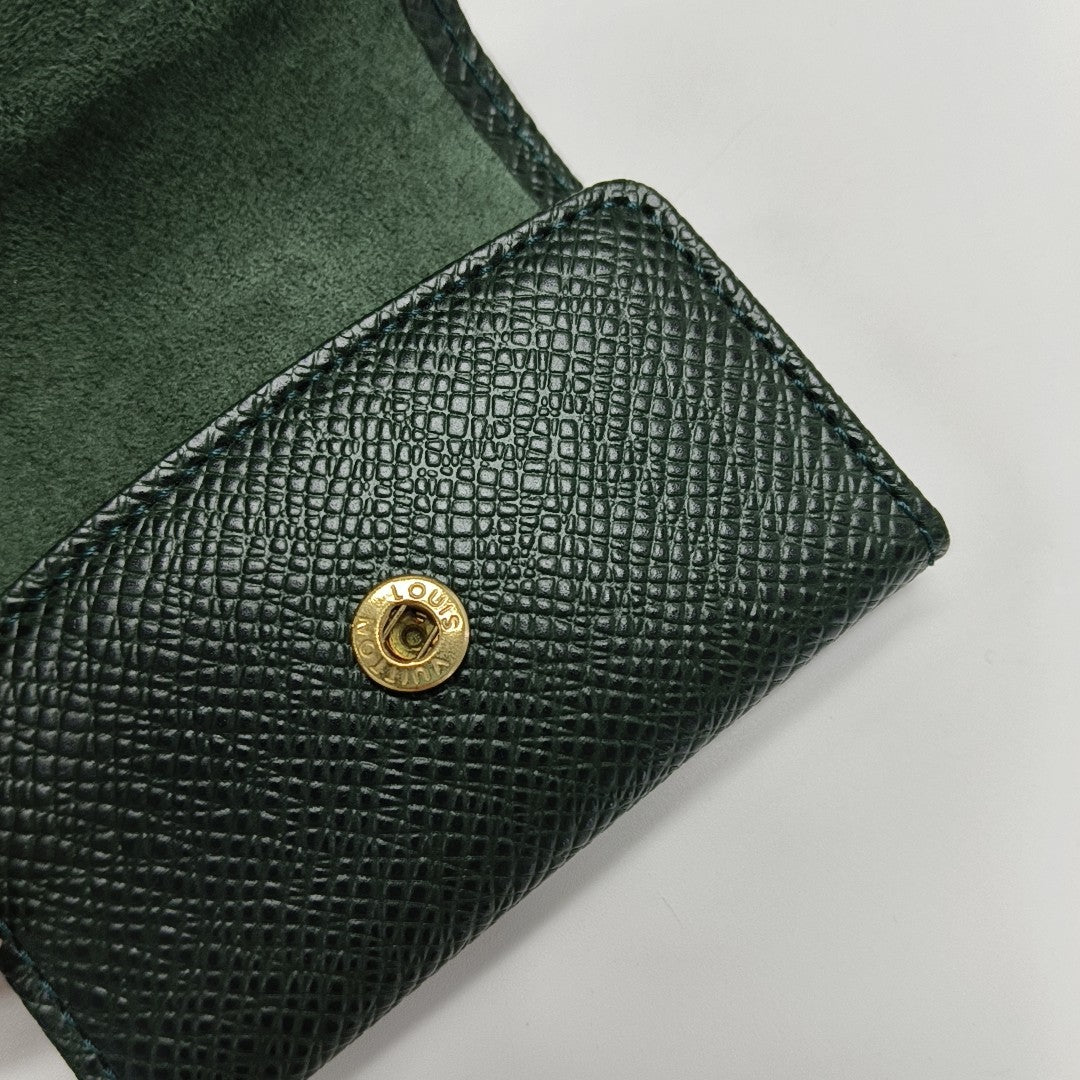 ELISE Calfskin Green Card Holder