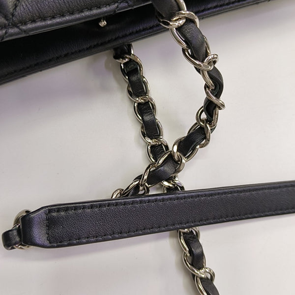 Quilted Calfskin Large Black