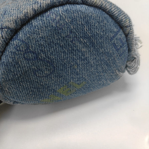 DRAWSTRING Quilted Denim Blue