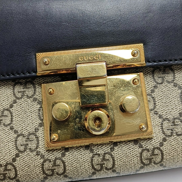 Authenticated pre-owned  Padlock Small Monogram Coated Canvas Multicolor - Crossbody Bag at Looply