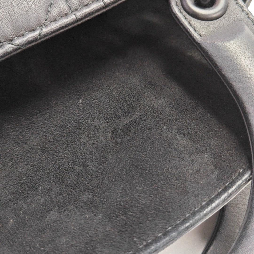 Lady Dior Small Cannage Calfskin Black