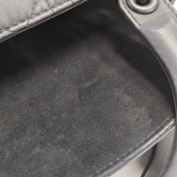 Lady Dior Small Cannage Calfskin Black