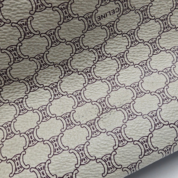 Coated Canvas Shoulder Bag White