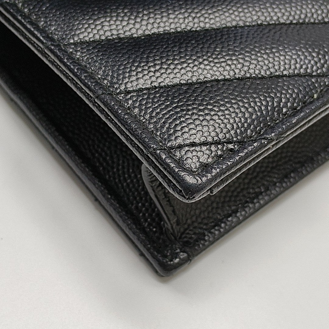 MONOGRAM Chevron Calfskin Black