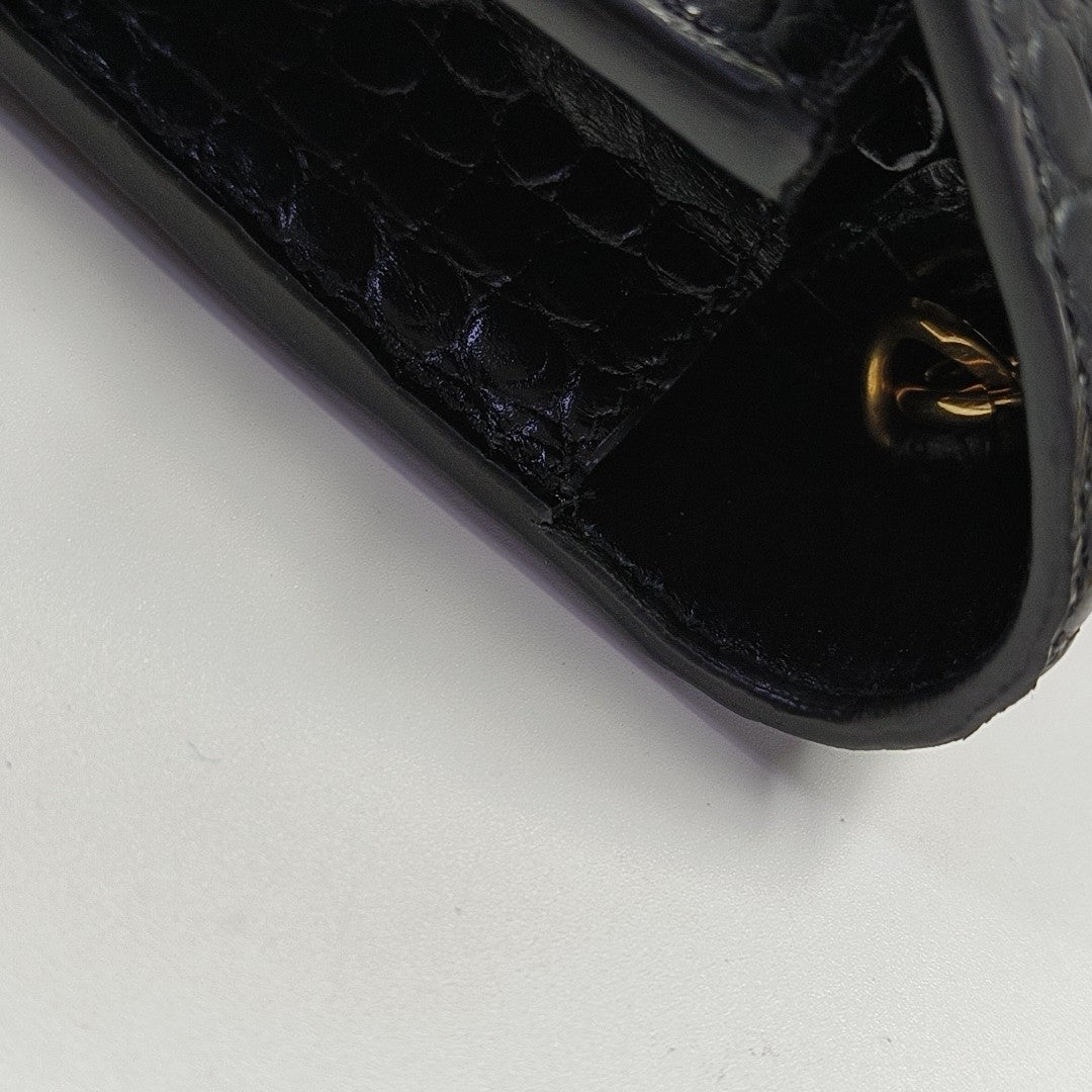 Calfskin Shoulder Bag Black