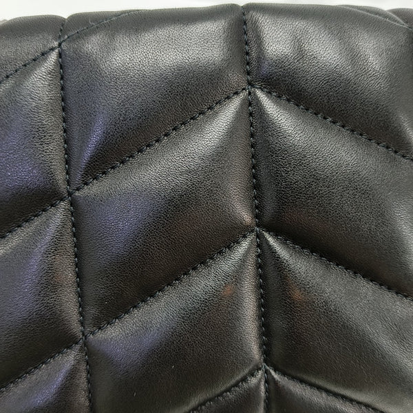 PUFFER Mini Chevron Lambskin Black
