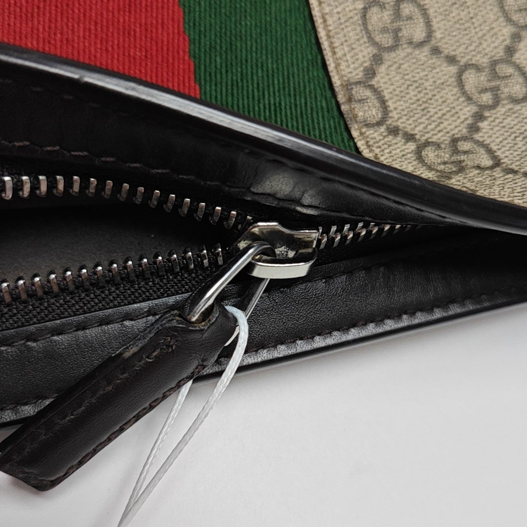 GG Supreme Monogram Coated Canvas Black