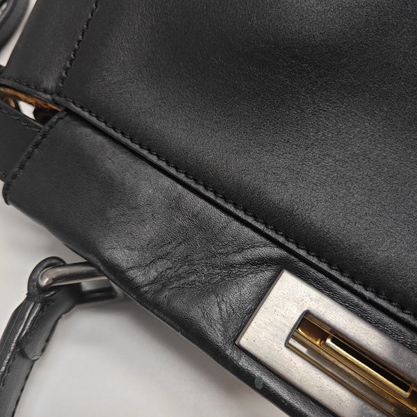 Peekaboo Medium Calfskin Black