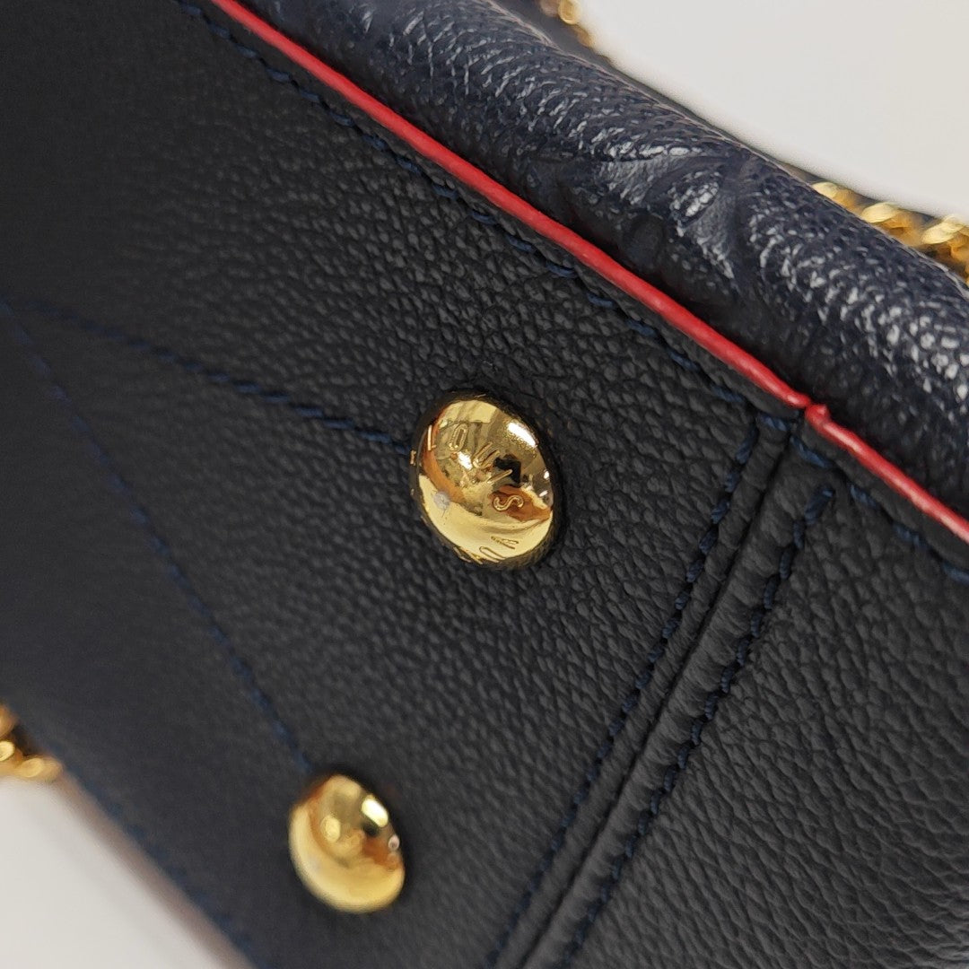 SURENE BB Monogram Calfskin Blue