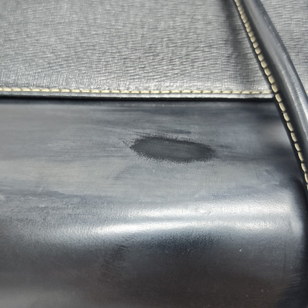 Calfskin Top Handle Bag Black