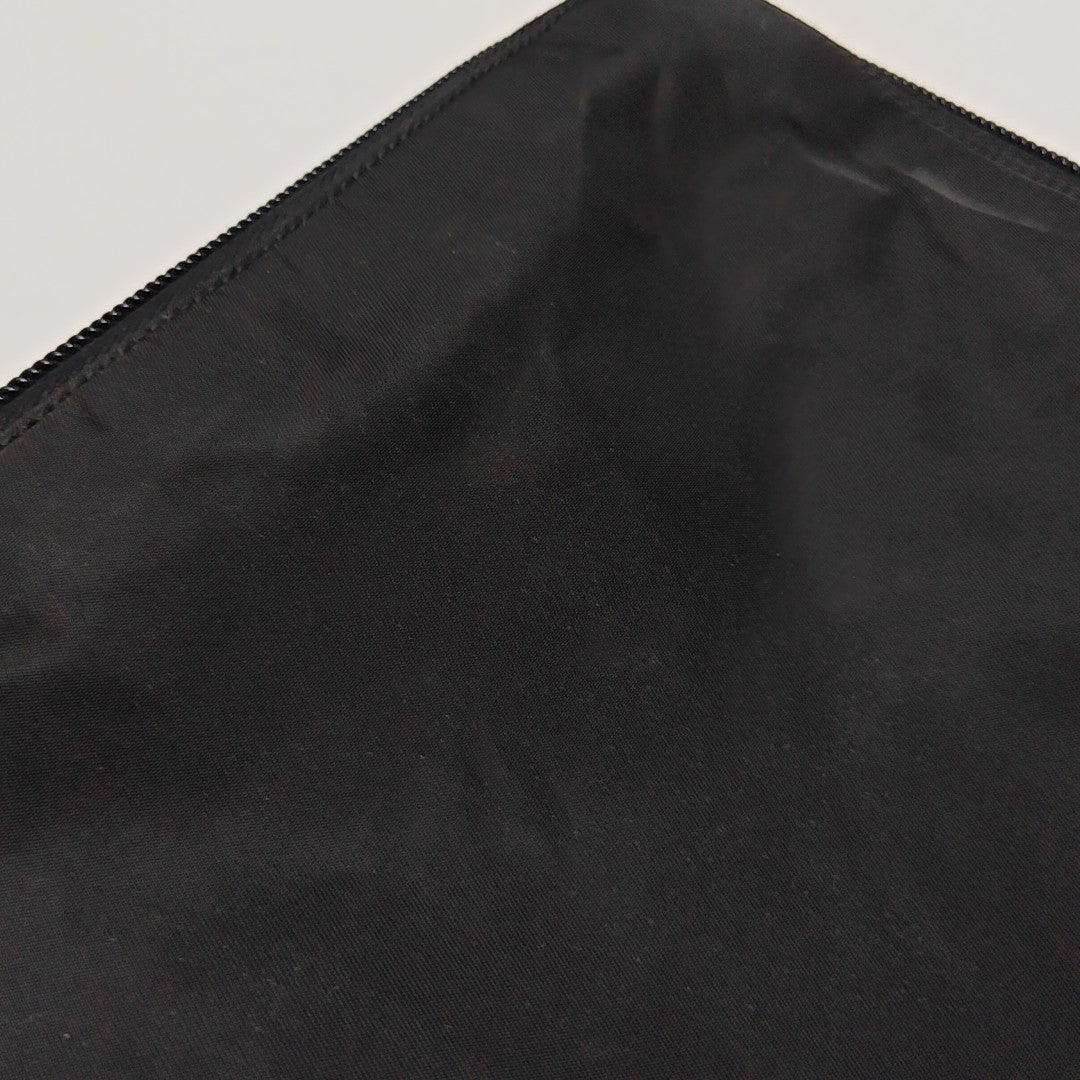 Nylon Top Handle Bag Black
