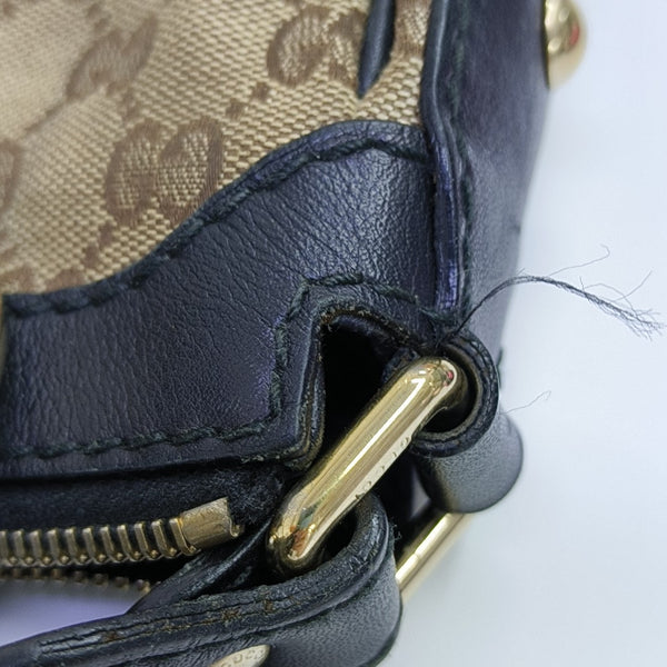 Monogram Canvas Top Handle Bag Brown