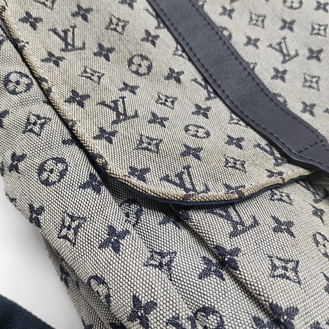 LANGER Monogram Canvas Blue