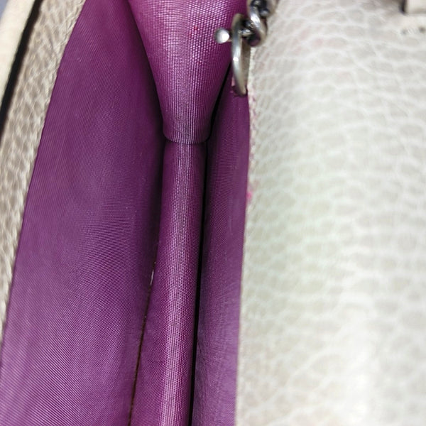 Authenticated pre-owned  Dionysus Super Mini Calfskin White - Crossbody Bag at Looply