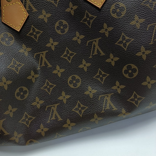 SPEEDY 35 Monogram Coated Canvas Brown