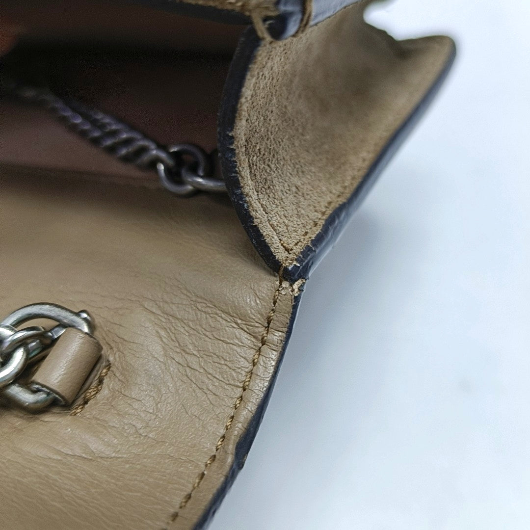 Dionysus Super Mini Monogram Coated Canvas Beige