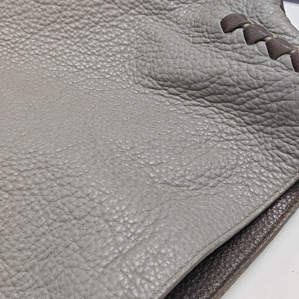 Calfskin Bucket Bag Gray