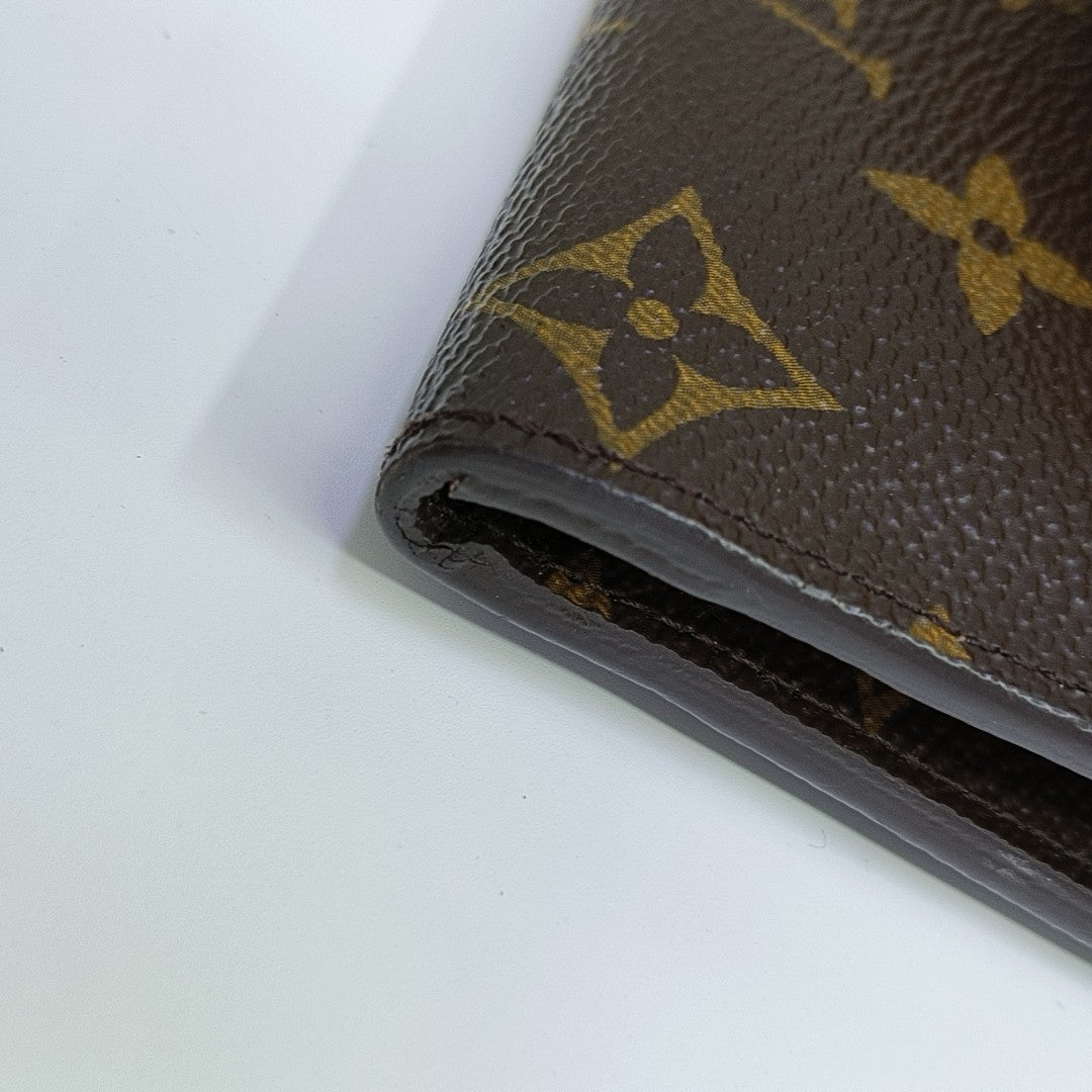 JOSÉPHINE Monogram Coated Canvas Brown Wallet