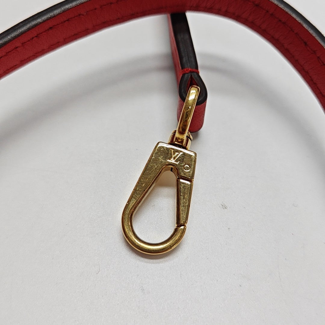 LOCKY BB Monogram Coated Canvas Red