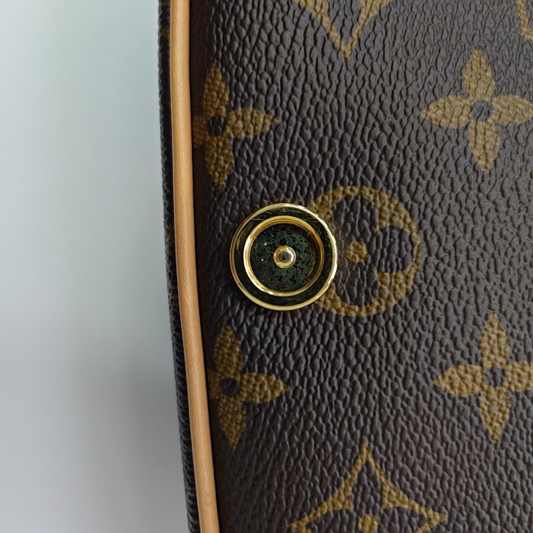 DIANE Nano Monogram Coated Canvas Brown
