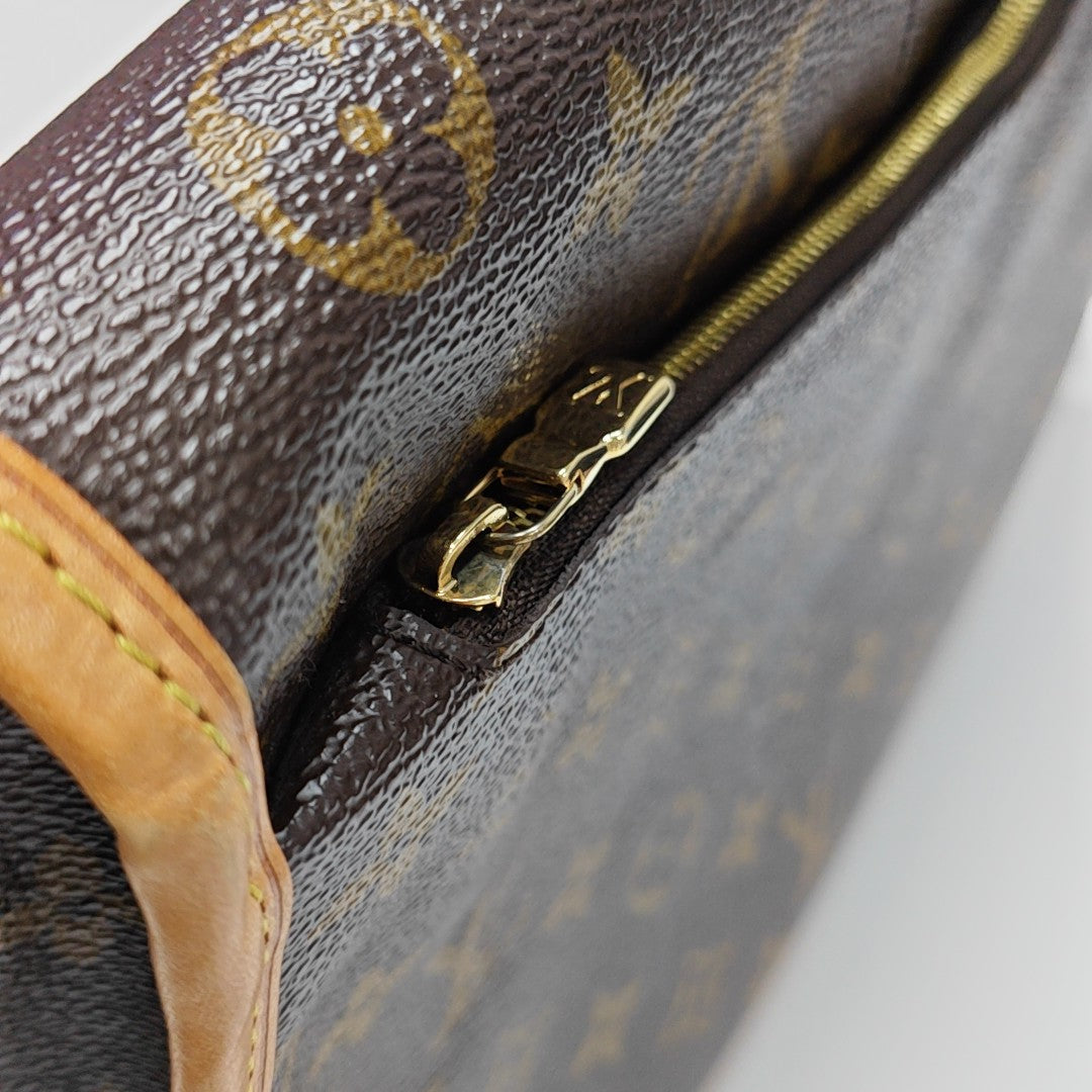 MENILMONTANT MM Monogram Coated Canvas Brown
