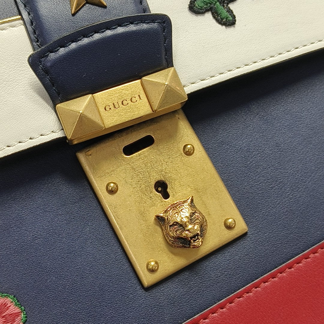 Cat Lock Calfskin Multicolor
