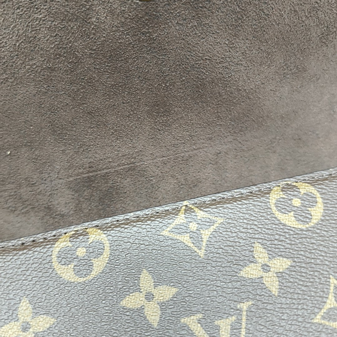 Lily Monogram Coated Canvas Brown