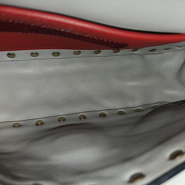 Spike Up Quilted Lambskin Gray