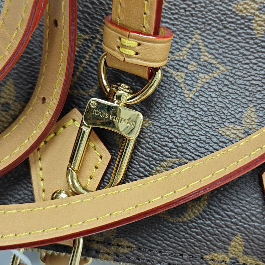 SPEEDY Nano Monogram lona revestida marrón
