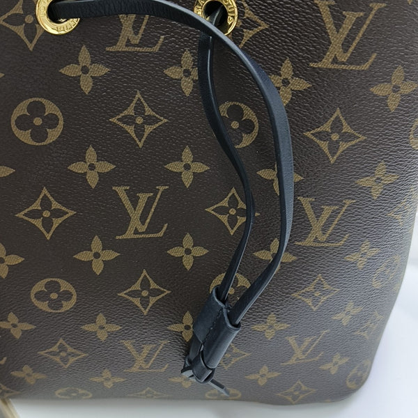 NÉONOÉ MM Monogram Coated Canvas Brown