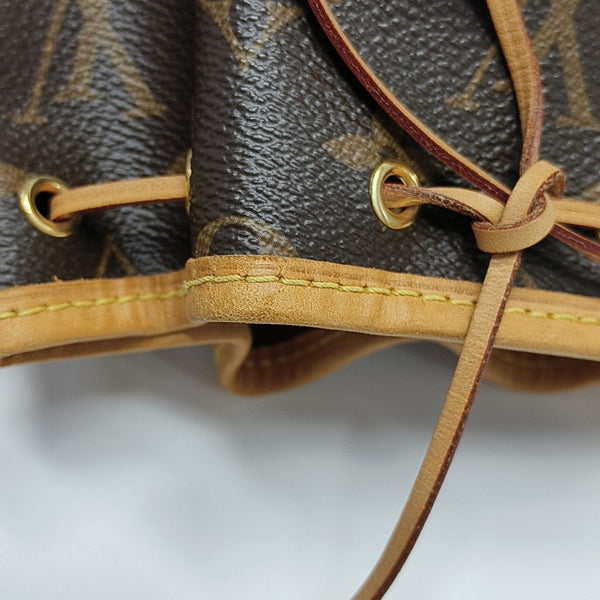 NÉONOÉ Nano Monogram Coated Canvas Brown