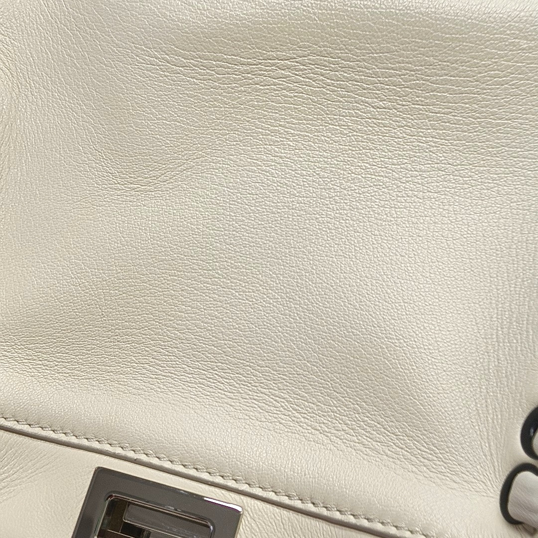 Peekaboo Mini Calfskin White
