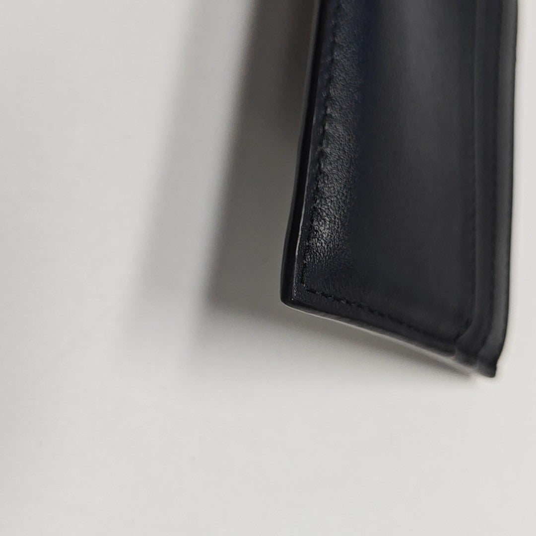 Calfskin Card Holder Blue