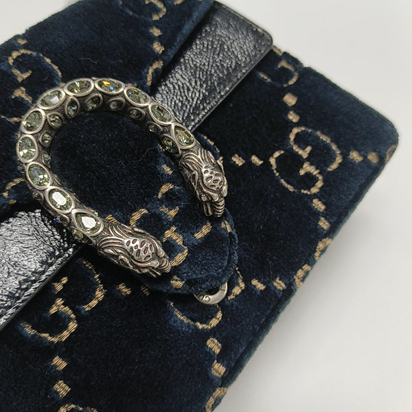 Dionysus Super Mini Monogram Velvet Green