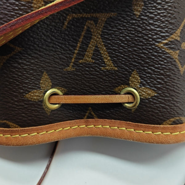 NÉONOÉ Nano Monogram Coated Canvas Brown