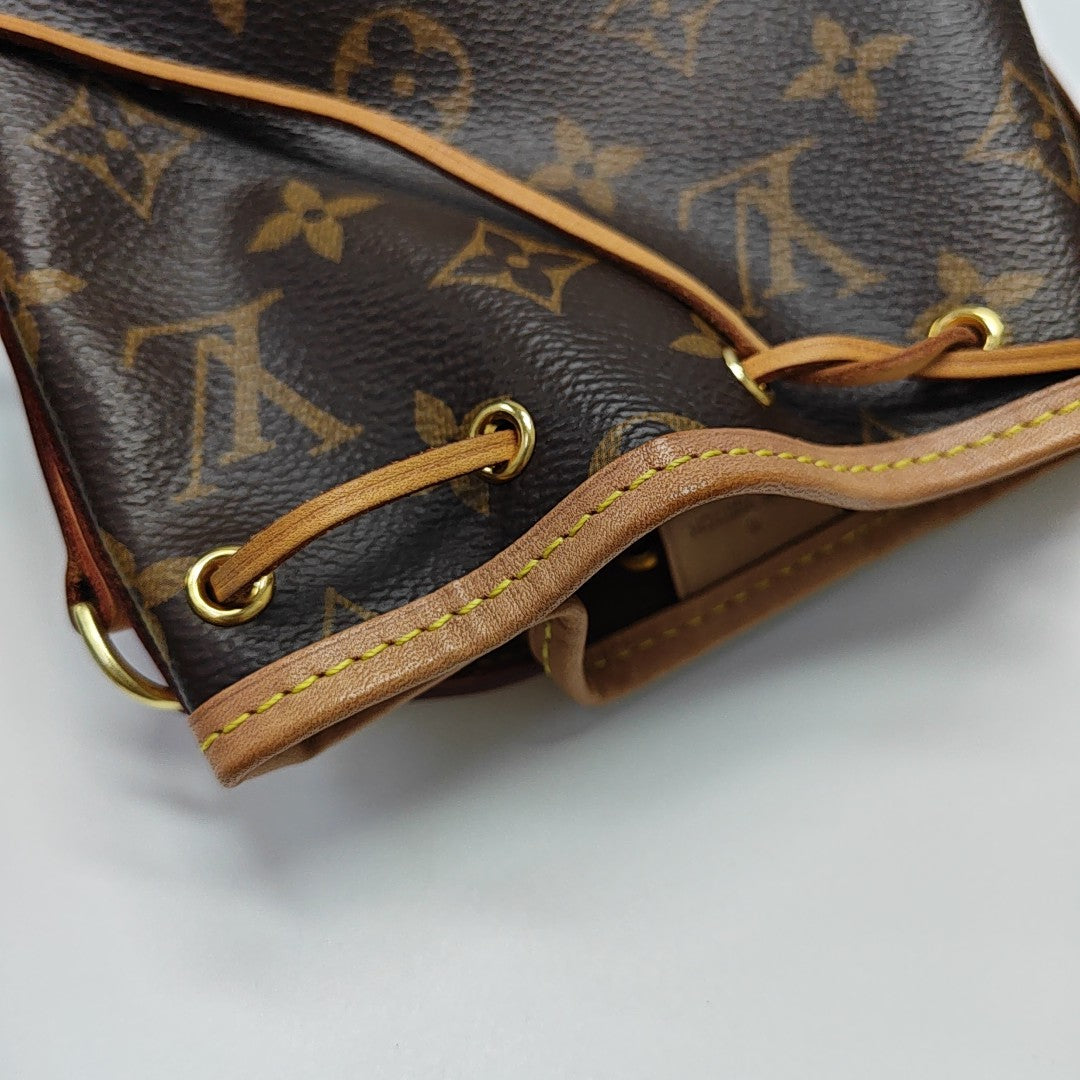 NÉONOÉ Nano Monogram Coated Canvas Brown