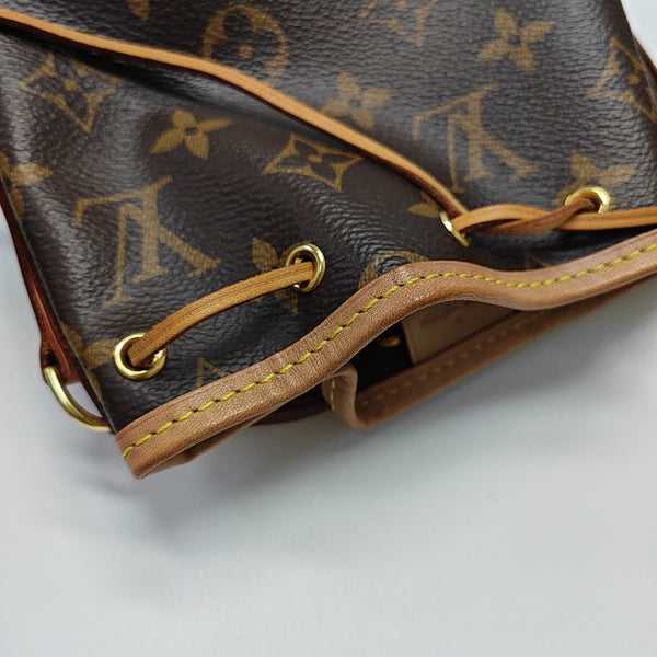 NÉONOÉ Nano Monogram Coated Canvas Brown