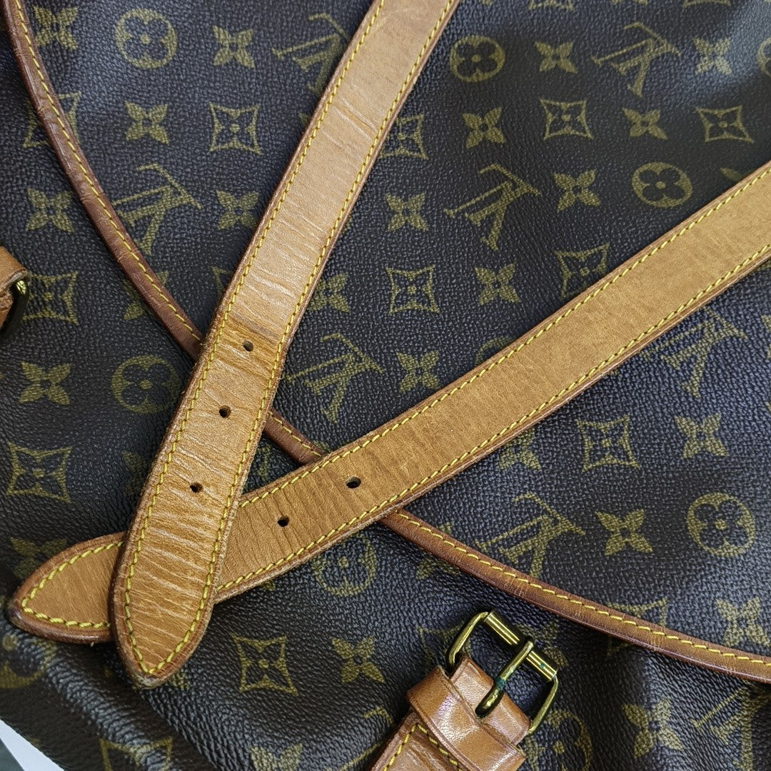 SAUMUR 43 Monogram Coated Canvas Brown