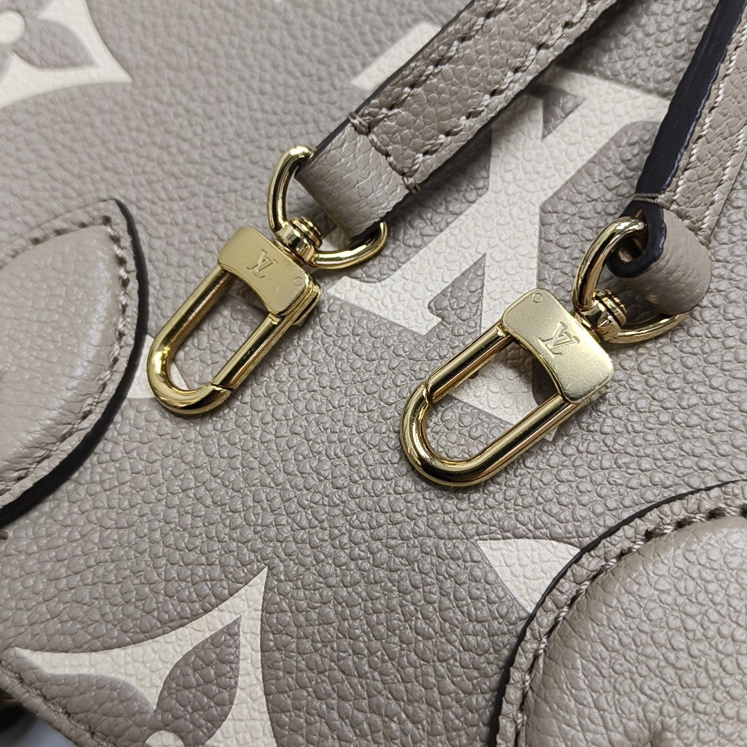 ONTHEGO BB Monogram Calfskin Gray