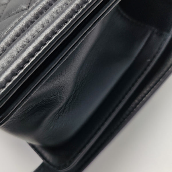 BOY CHANEL Small Quilted Lambskin Black