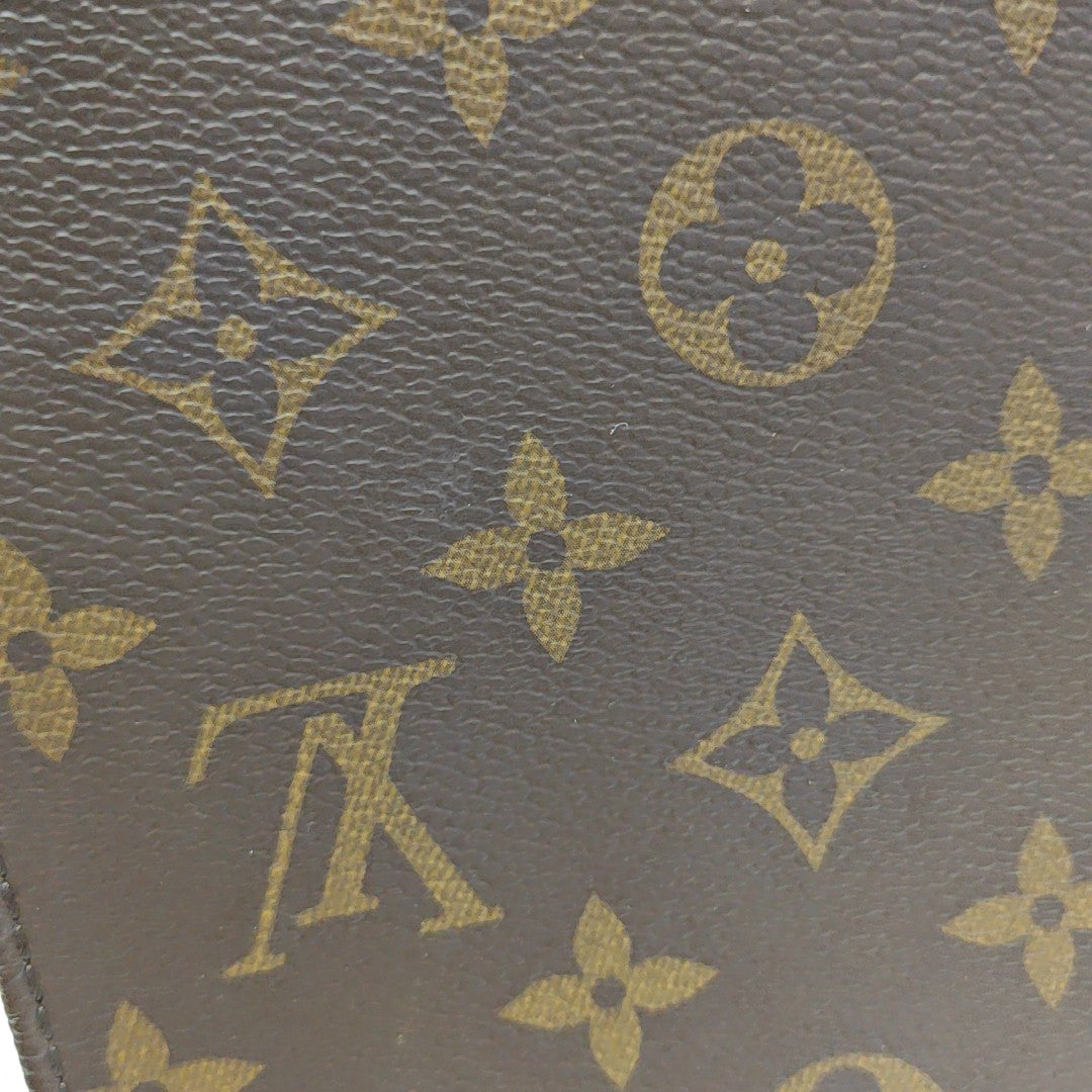 SAC PLAT Mini Monogram Coated Canvas Brown
