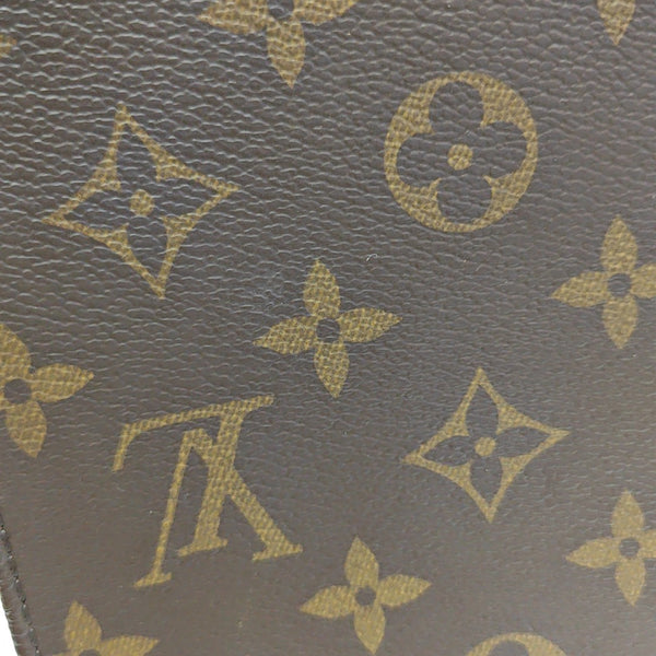 SAC PLAT Mini Monogram Coated Canvas Brown