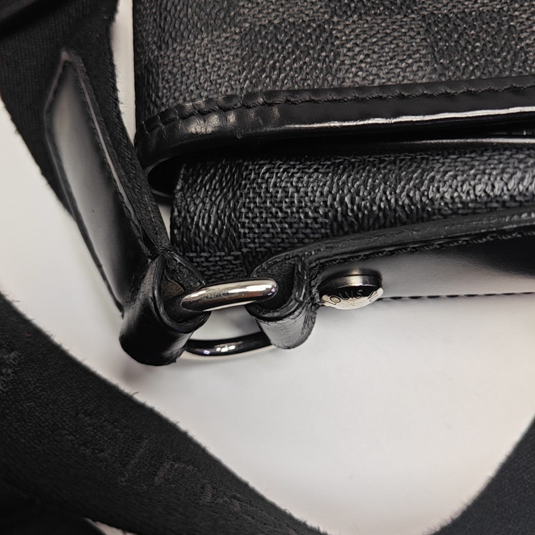 DANIEL Damier Graphite Coated Canvas Gray