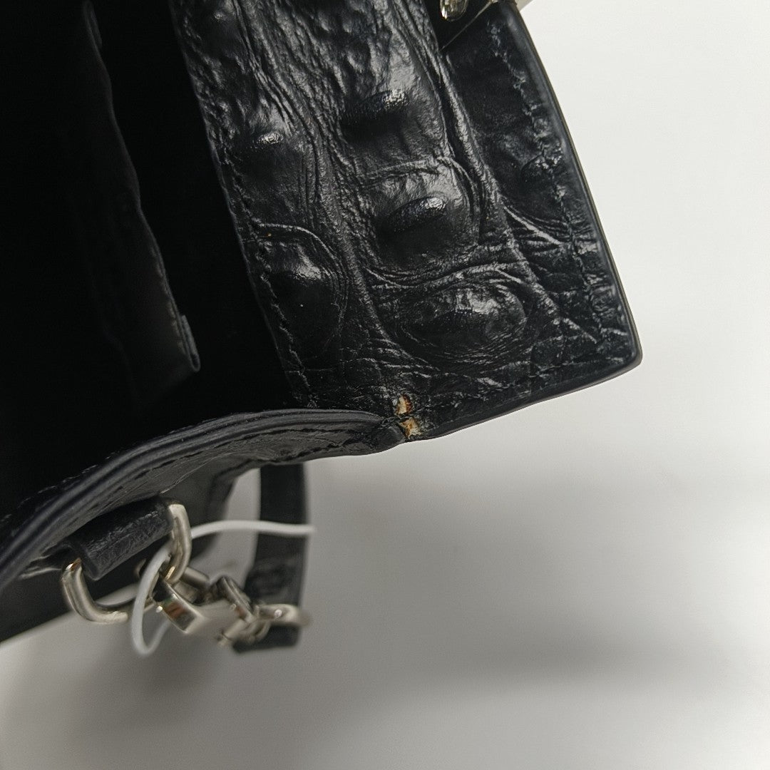 Calfskin Shoulder Bag Black