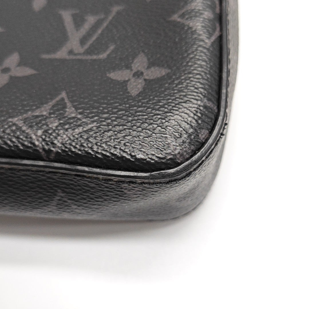 TRIO Monogram Coated Canvas Gray
