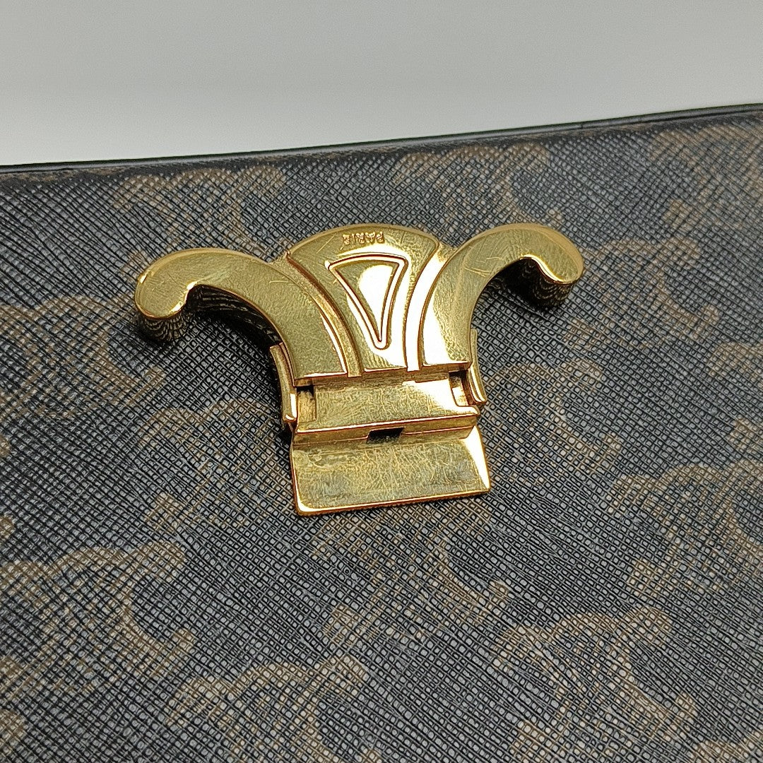 MULTIPOCHETTE Coated Canvas Brown