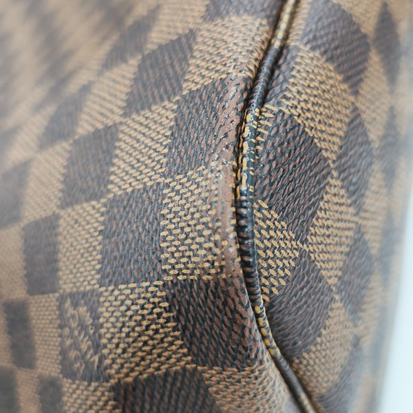 NEVERFULL MM Damier Ebene Coated Canvas Brown