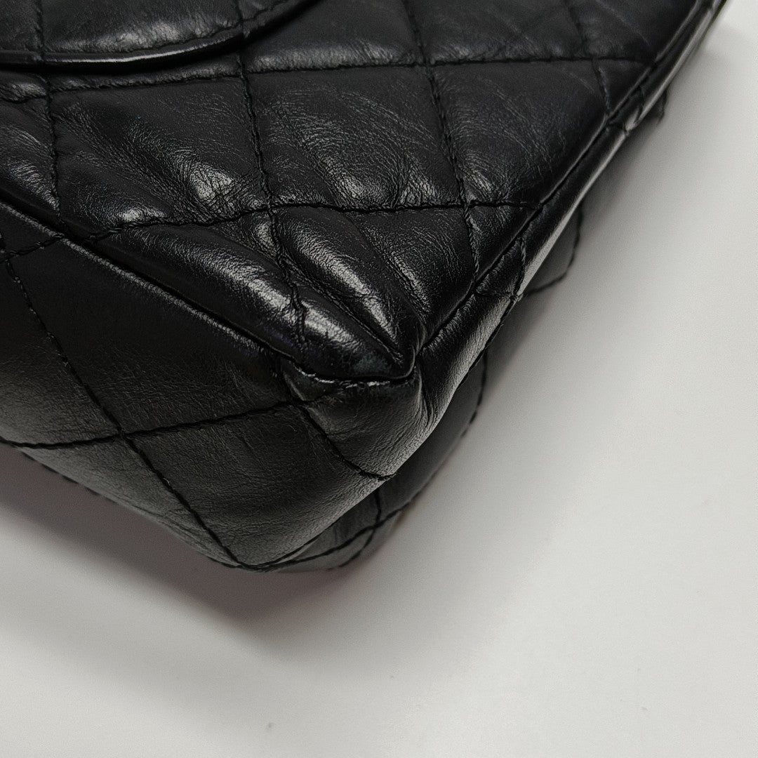 2.55 227 (jumbo) Quilted Calfskin Black