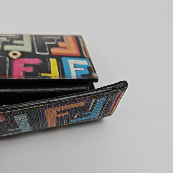 Monogram Coated Canvas Wallet Multicolor