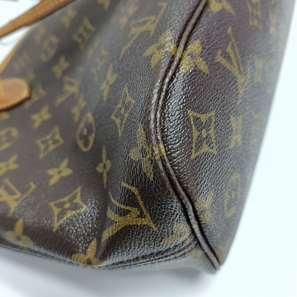 NEVERFULL PM Monogram Coated Canvas Brown